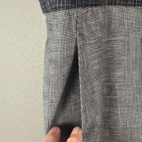 Cordelia gray and black plaid knee length lined high waist skirt size 6 - Picture 6 of 10